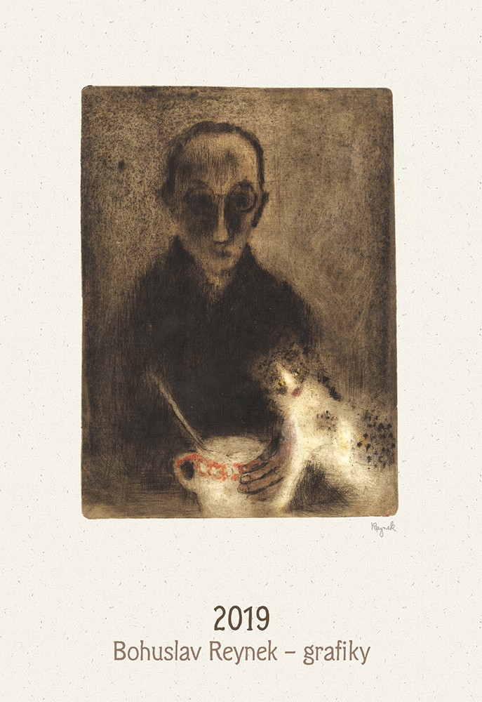 BOHUSLAV REYNEK GRAFIKY 2019 - NÁSTĚNNÝ KALENDÁŘ 230 X 335 MM