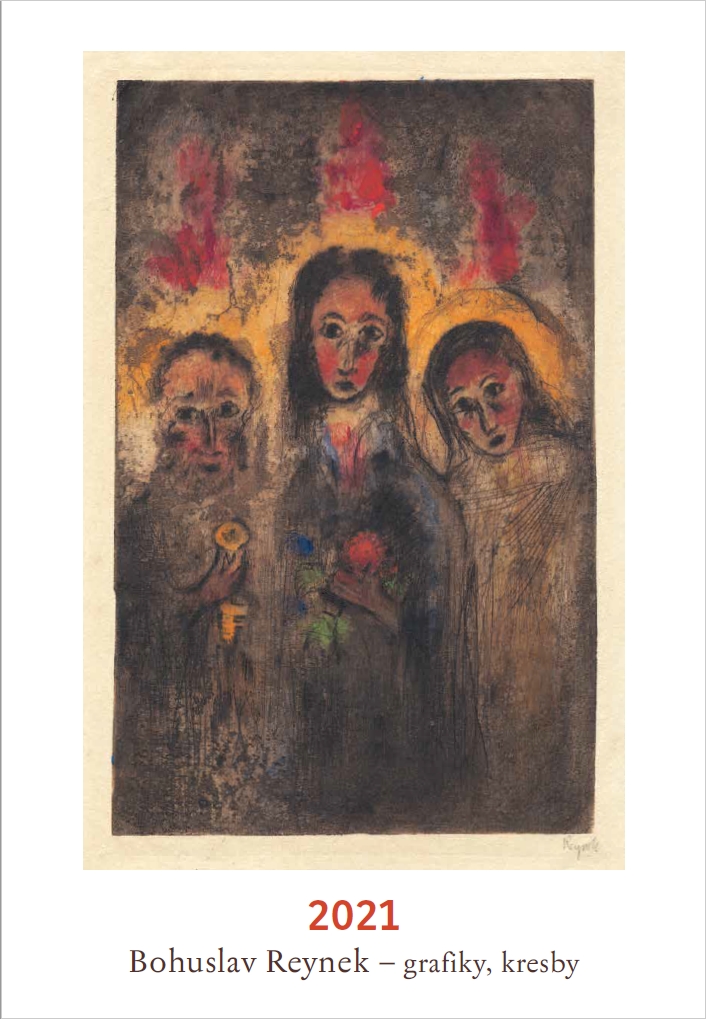 BOHUSLAV REYNEK GRAFIKY 2021 - NÁSTĚNNÝ KALENDÁŘ 230 X 335 MM