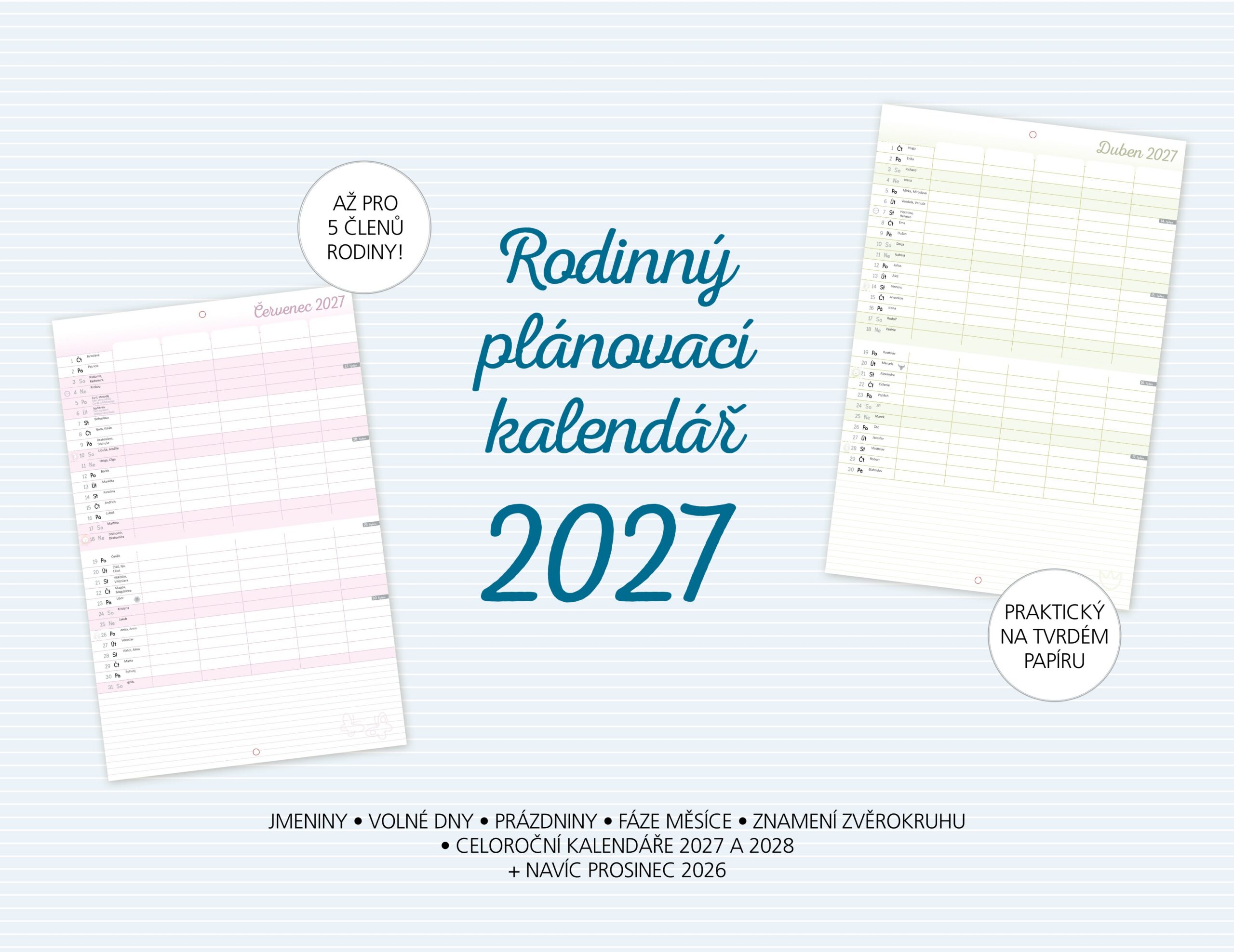 Rodinný plánovací kalendář 2027