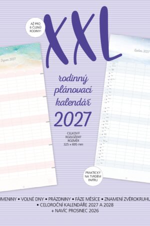 XXL rodinný plánovací kalendář 2027