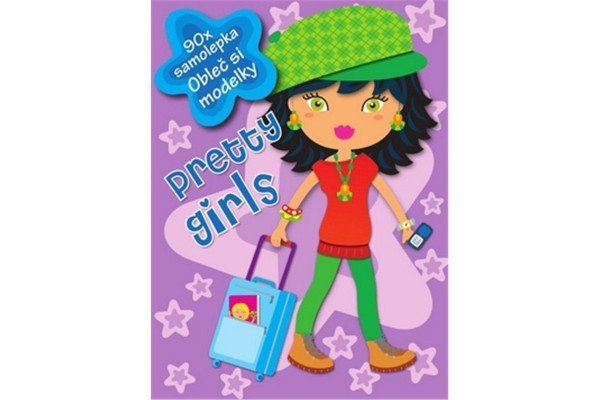 Pretty girls (lila) - 90 samolepek