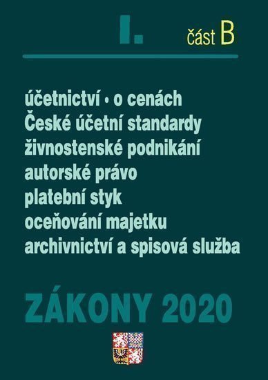 Zákony I část B 2020 – Účetní zákony – Úplná znění po novelách k 1. 1. 2020