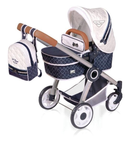 Kočárek pro panenky skládací 3 v 1 s batůžkem DeCuevas - 70 cm / TOP Collection 2020