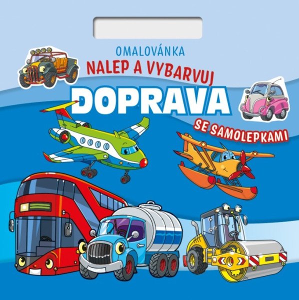 Omalovánka Čtverec - Nalepuj a vybarvuj! Doprava