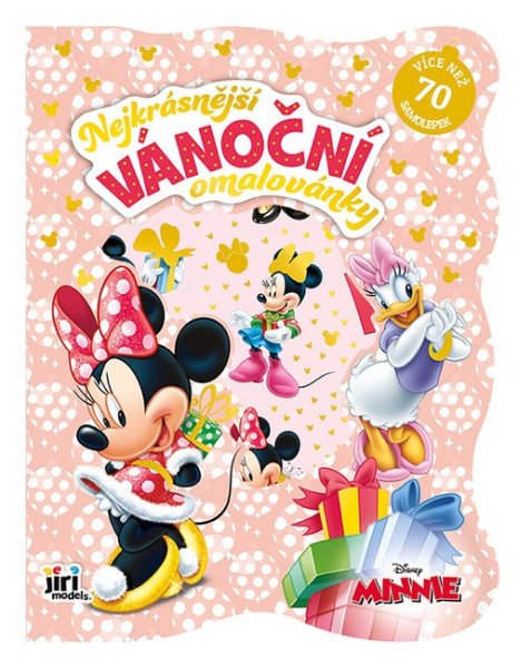 Minnie - Nejkrásnější vánoční omalovánky se samolepkami