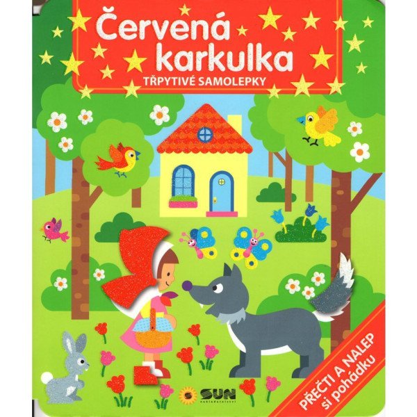 Červená karkulka - Třpytivé samolepky - Přečti a dolep si pohádku