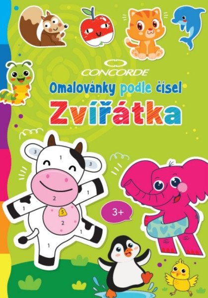 Omalovánky podle čísel Zvířátka