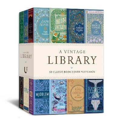 Vintage Library: 50 Classic Book Cover Postcards