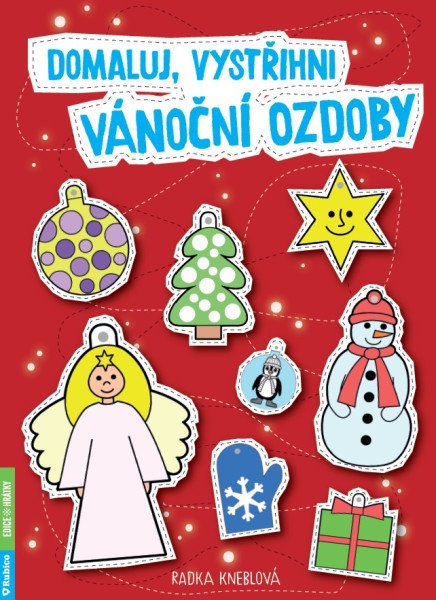 Domaluj, vystřihni vánoční ozdoby