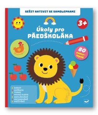 Sešit aktivit se samolepkami Úkoly pro předškoláka 3+